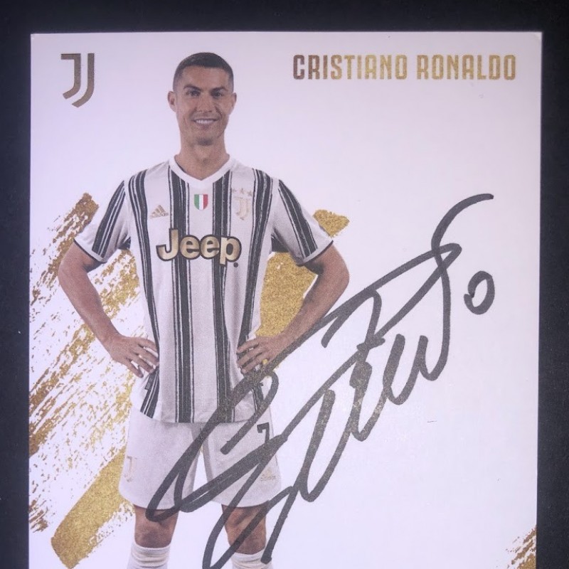 Cristiano Ronaldo Official Signed Juventus Card