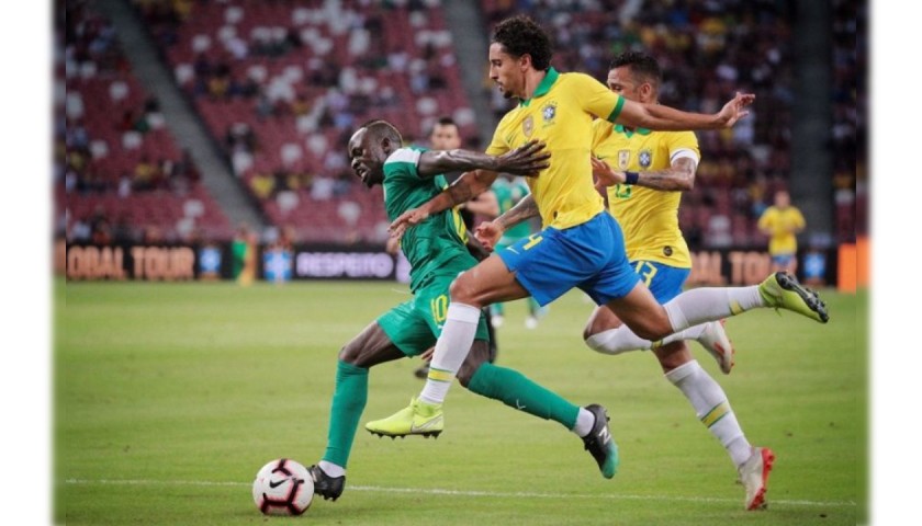 Marquinhos's Brazil Signed Match Shirt, 2019