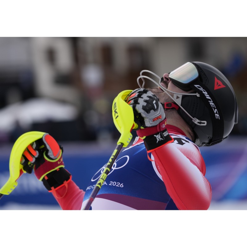 Milano Cortina 2026 Olympics Ski Mask – Signed by Loic Meillard