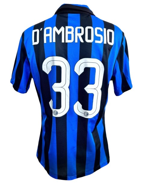 D'ambrosio's Match-Worn Shirt, Inter vs Roma 2015