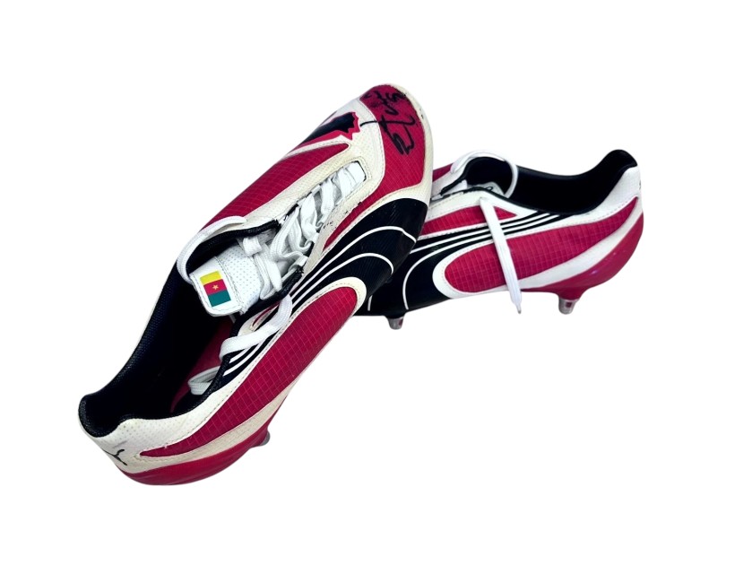 Samuel Eto'o's Puma Signed Unwashed Football Shoes