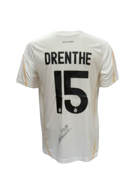 La maglia da trasferta firmata da Royston Drenthe per il Real Madrid 2008/09