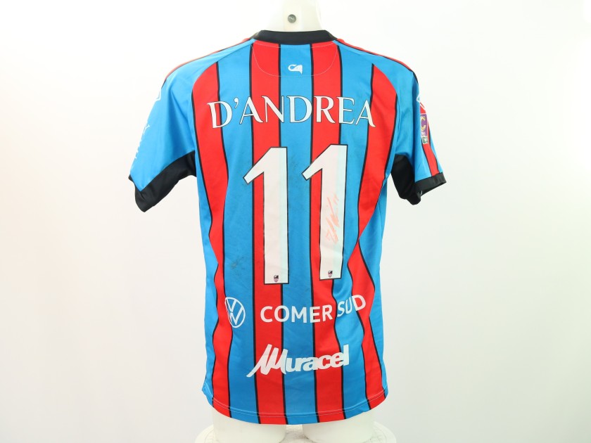 D'Andrea's Catania vs Cavese Unwashed Signed Shirt, 2024