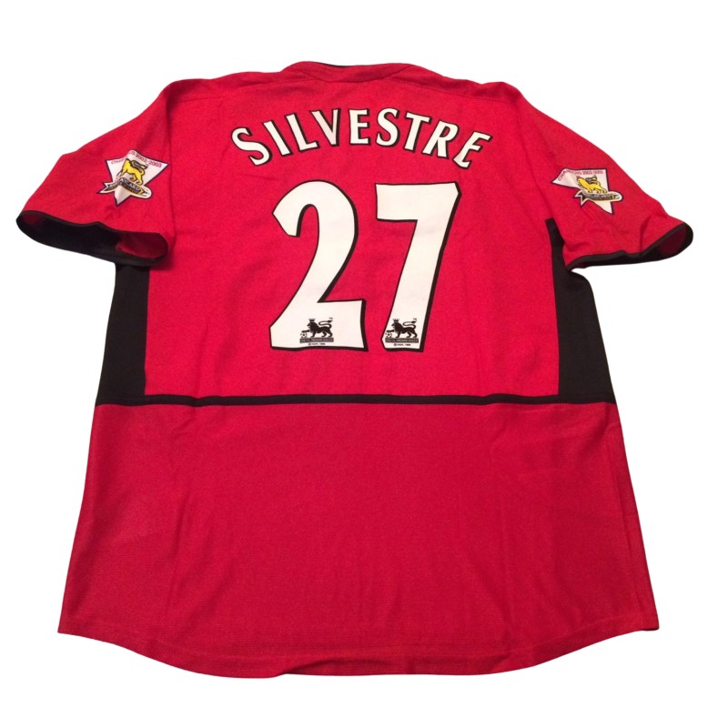 Silvestre's Manchester United Match-Issued Shirt, 2003/04