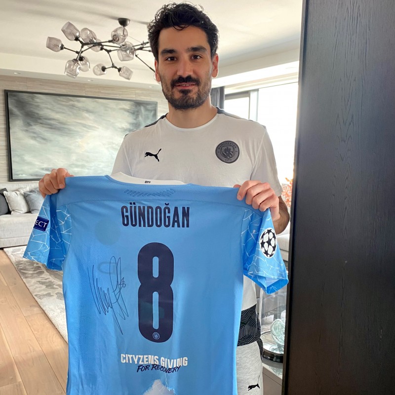 Gundogan’s Worn and Signed Match Shirt, Manchester City-BVB 2021