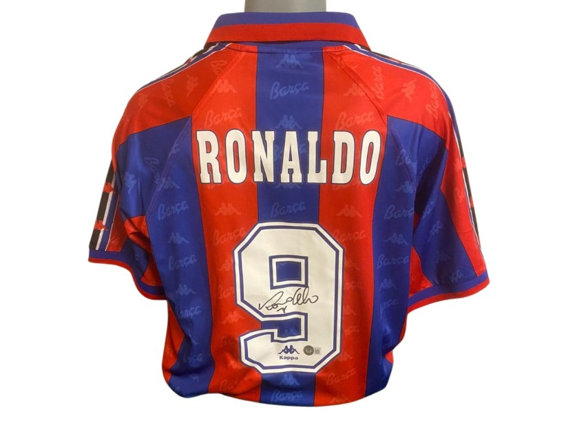 Official Ronaldo Barcelona Signed Shirt, 1996/97 