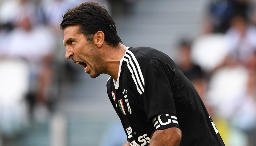 Buffon's Signed Match-Issued 2017/18 Captain Armband