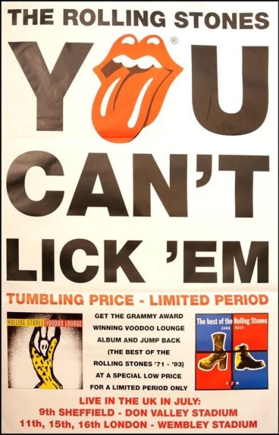 The Rolling Stones Original Promotional Poster