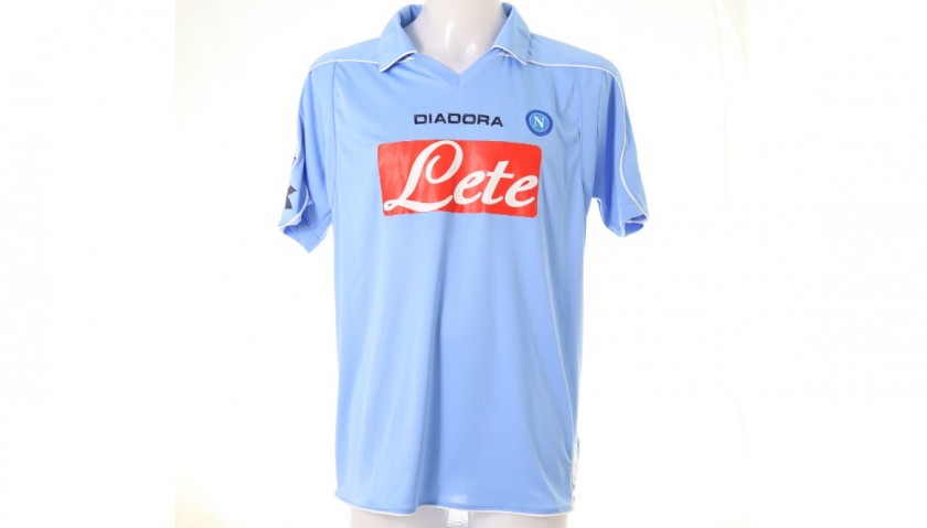 SSC NAPOLI EZEQUIEL LAVEZZI 2008-09 DIADORA HOME SERIE A ITALY