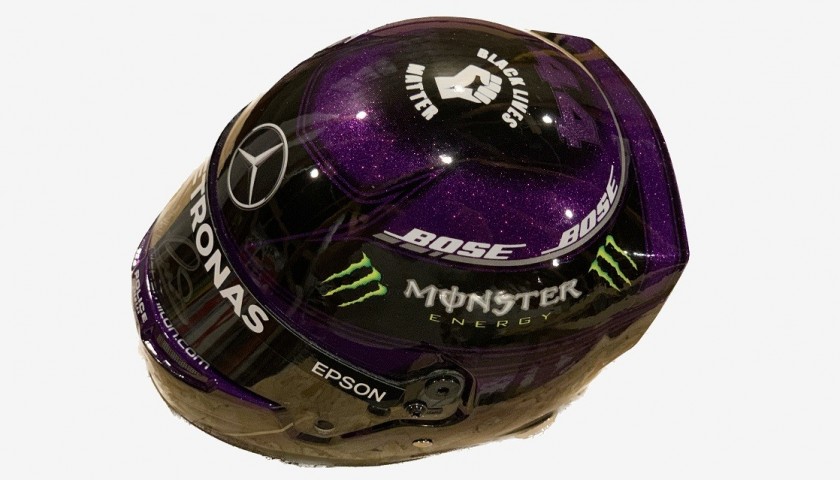 Lewis Hamilton Signed Mercedes Model Helmet - CharityStars