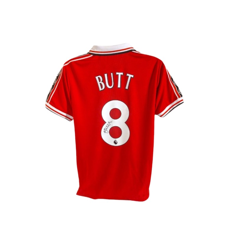 Nicky Butt's Manchester United 1999 Signed Replica Shirt