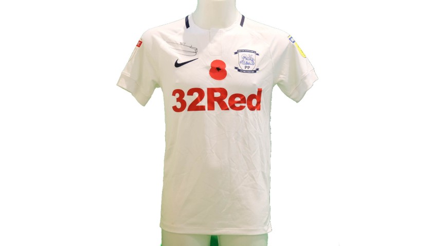 Burke's Preston Issued and Signed Poppy Shirt