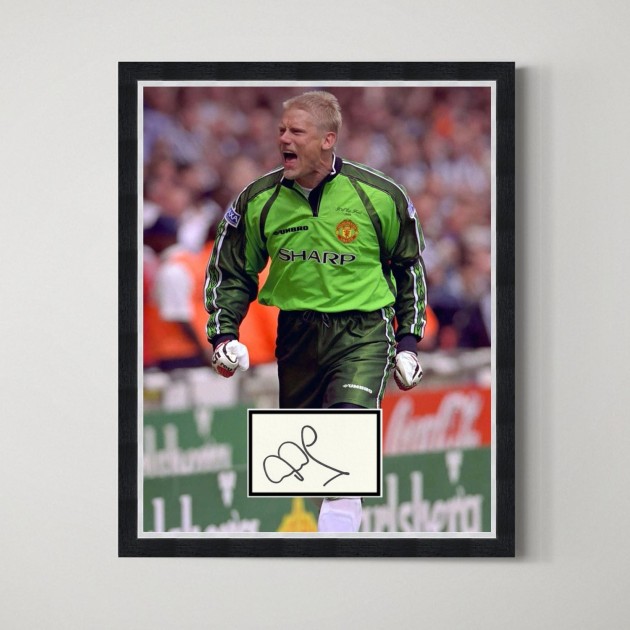 Peter Schmeichel's Manchester United Signed Display