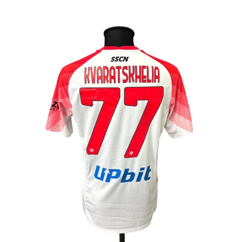 Maglia Kvaratskhelia Napoli vs Cremonese Preparata, 2023 - Edizione Speciale San Valentino