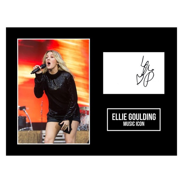 Ellie Goulding Signed Photo Display