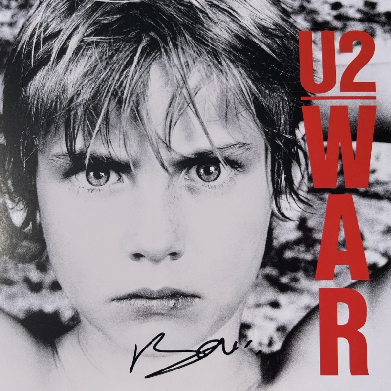 Bono of U2 Signed 'War' Vinyl LP