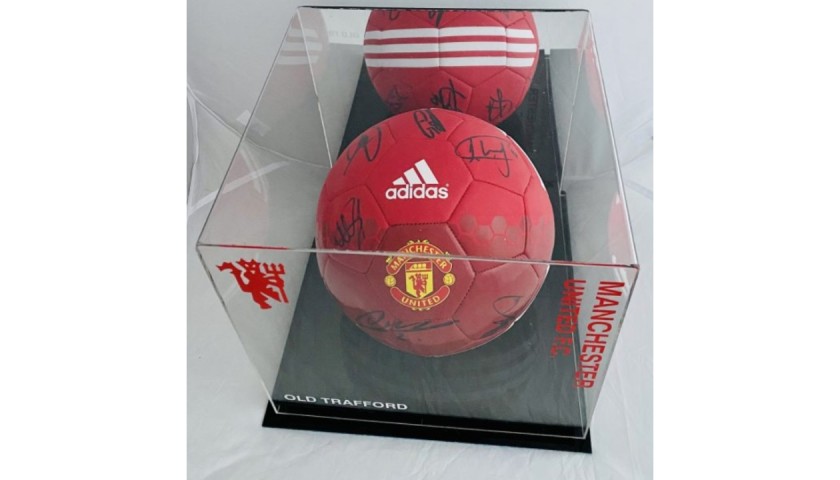 Manchester United Football Signed by 9 