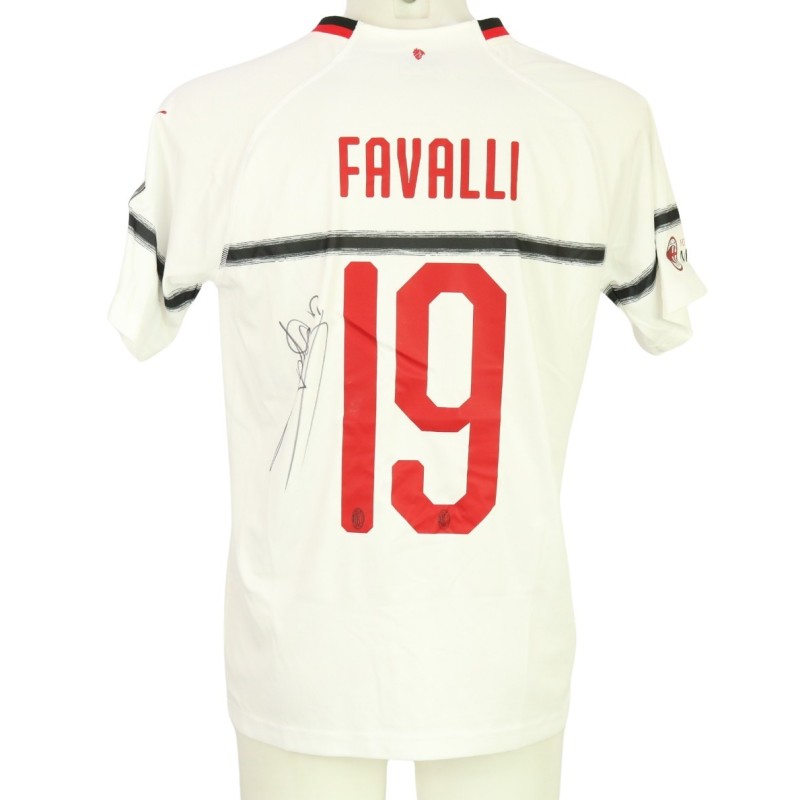 Favalli's Signed Unwashed Shirt, Liverpool Legends vs Milan Glorie 2019