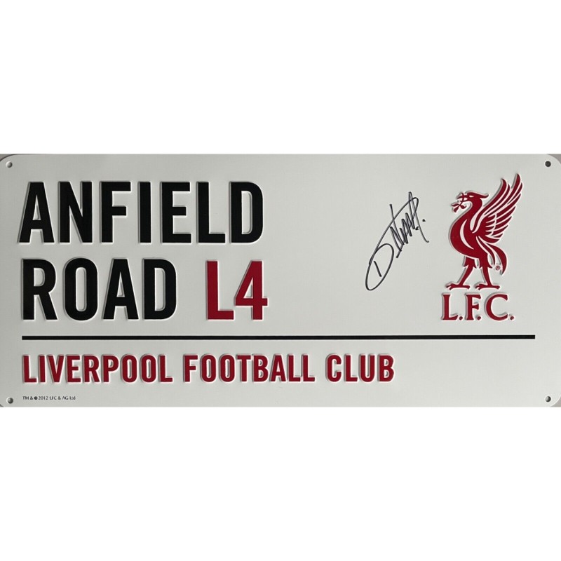 Darwin Nunez Liverpool FC Signed Road Sign