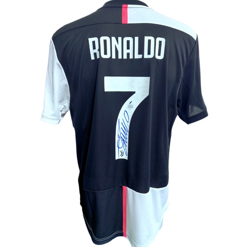 Ronaldo's Juventus Signed Official Shirt, UCL 2019/20