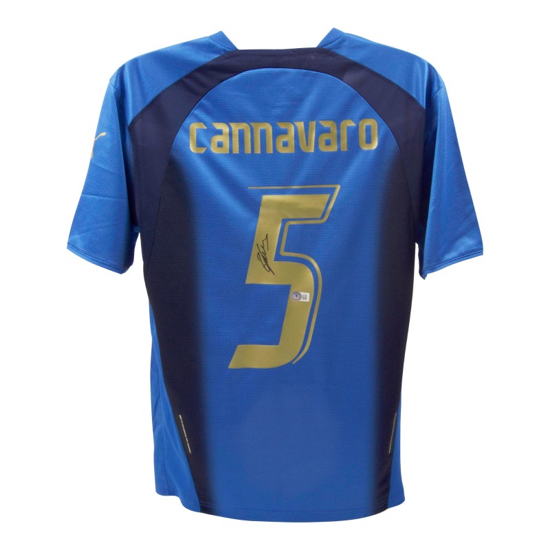 Fabio Cannavaro's Italy Signed Replica Home Shirt