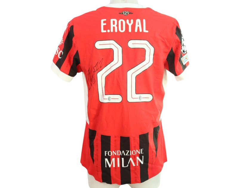 Maglia ufficiale Emerson Royal Milan, 2024/25 - Autografata