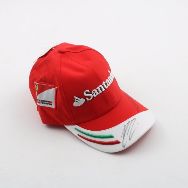 Official Ferrari hat, signed by Massa and Alonso