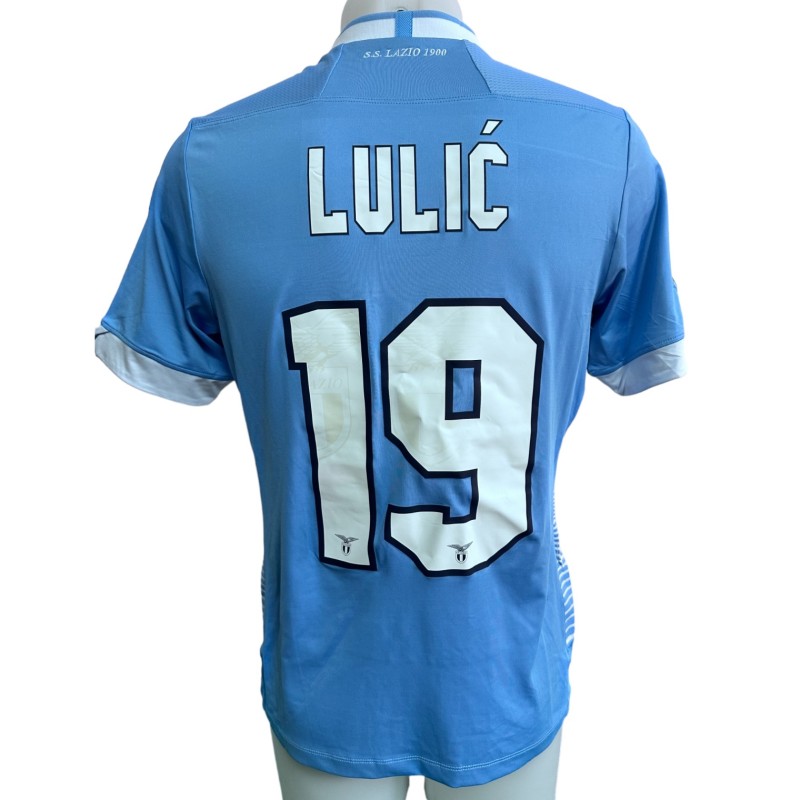 Lulic's Match Shirt, Lazio vs Udinese 2013 - Patch "We Love Football, We Fight Racism"
