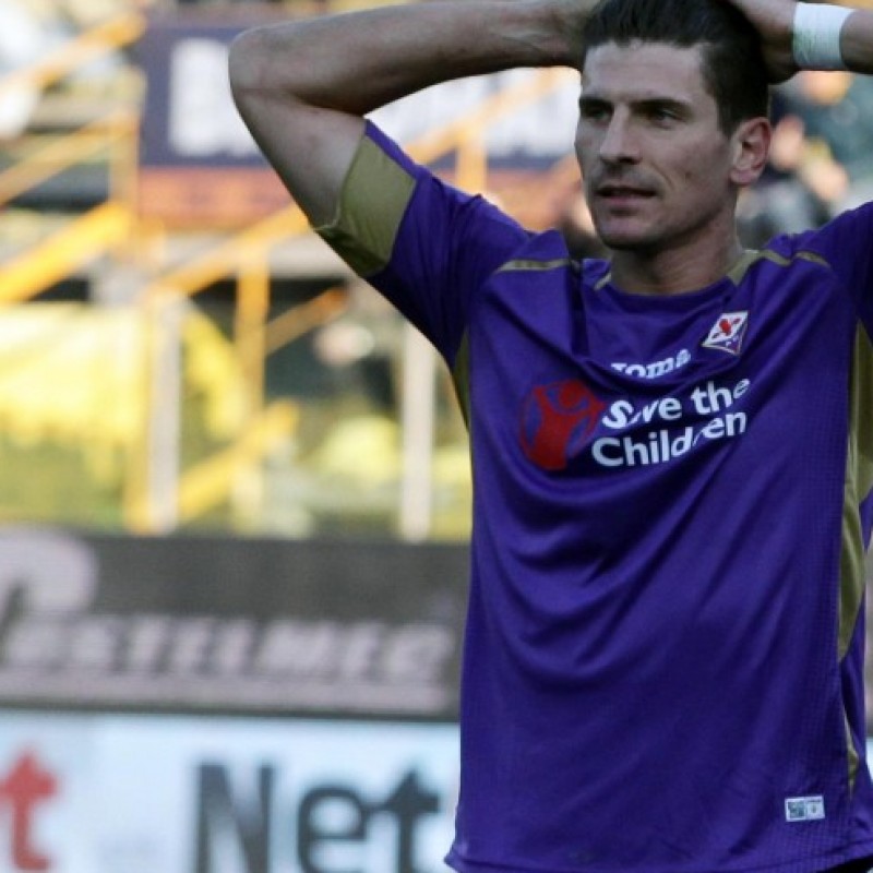 Maglia Gomez indossata Parma-Fiorentina, Serie A 2014/2015