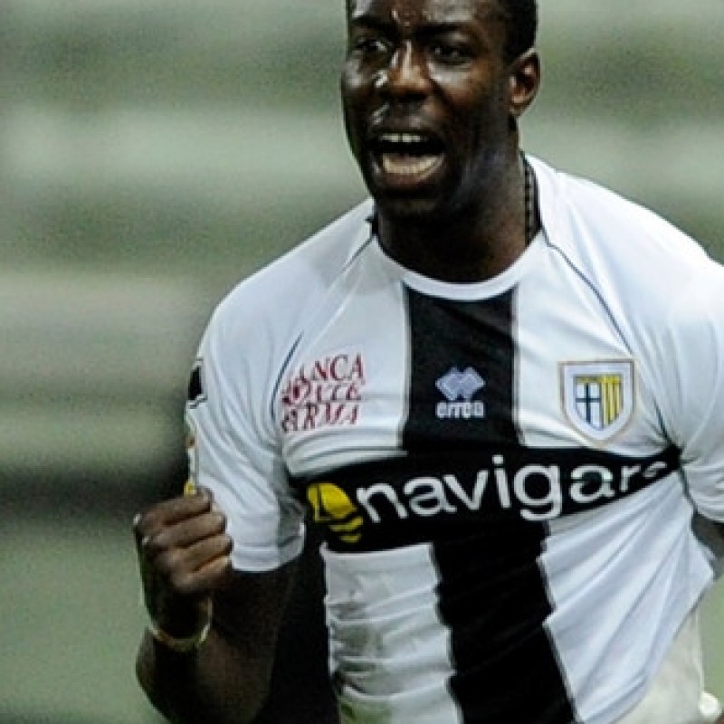 Okaka Parma match worn shirt, Serie A 2011/2012