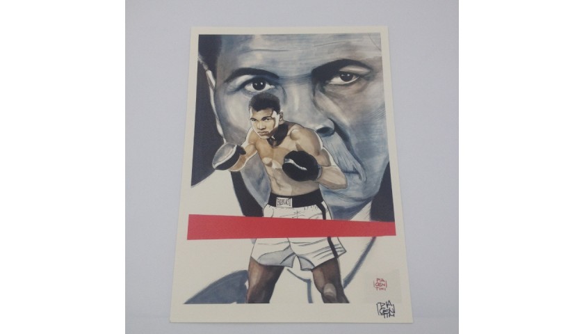 "Muhammad Ali" Print Signed by Fabio Piacentini