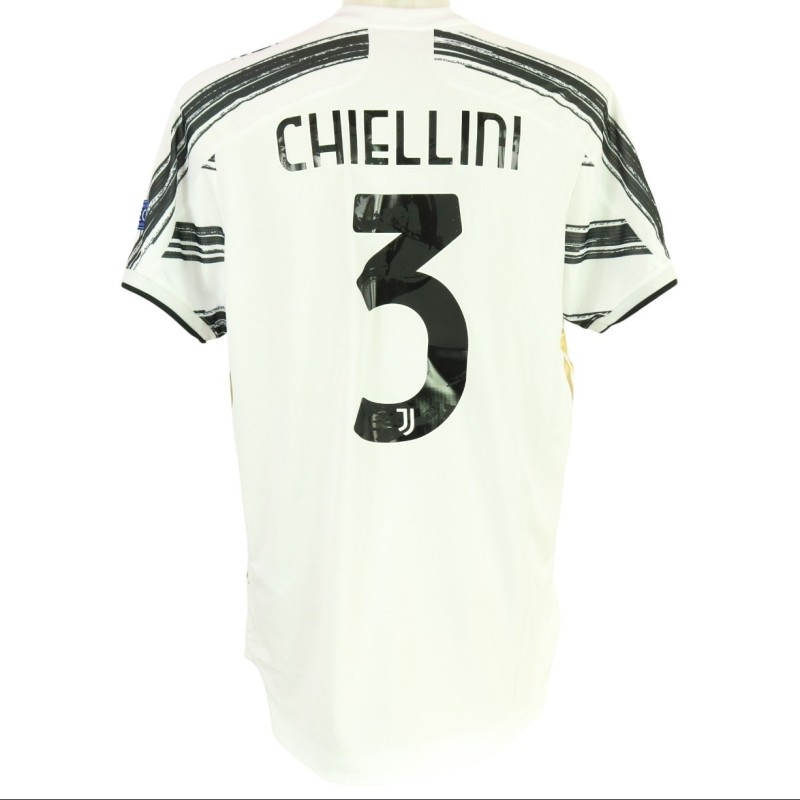 Chiellini's Juventus Match Shirt, UCL 2020/21