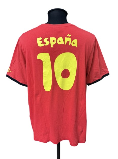 Spain Commemorative Shirt, FIFA World Cup 2014 - Signed by Cesc Fabregas