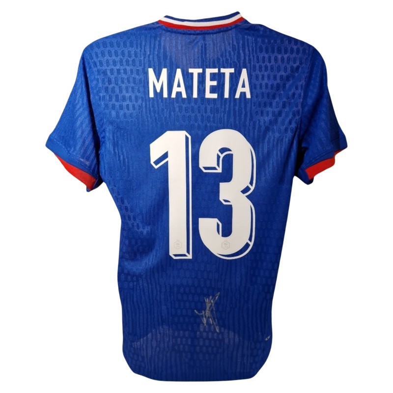  Jean-Philippe Mateta Signed France 2024-25 Home Football Shirt