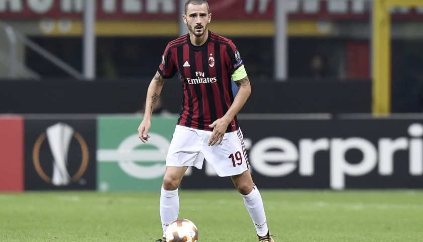 Bonucci's Official Serie A 2017/18 Milan Signed Shirt
