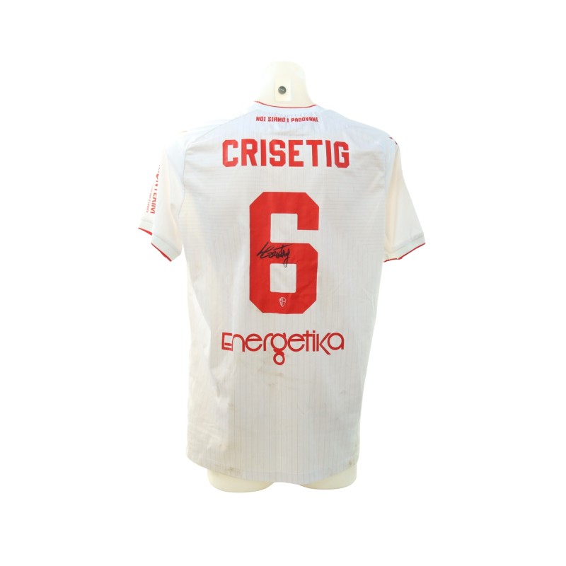 Crisetig's Signed Unwashed Shirt, Union Clodiense vs Padova 2024