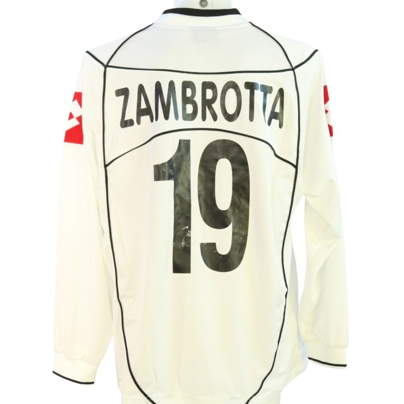 Maglia Gara Zambrotta Udinese vs Juventus, 2002/03
