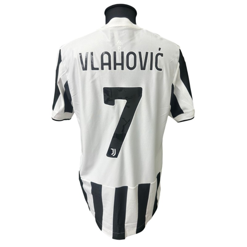 Vlahovic's Issued Shirt, Juventus vs Benfica UCL 2022
