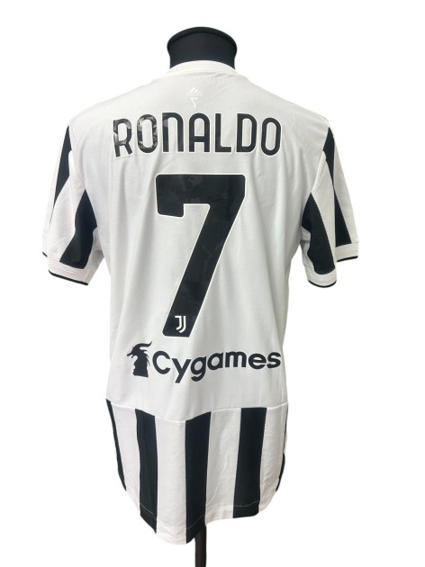 Maglia Preparata Cristiano Ronaldo Juventus vs Barcellona, Trofeo Gamper 2021