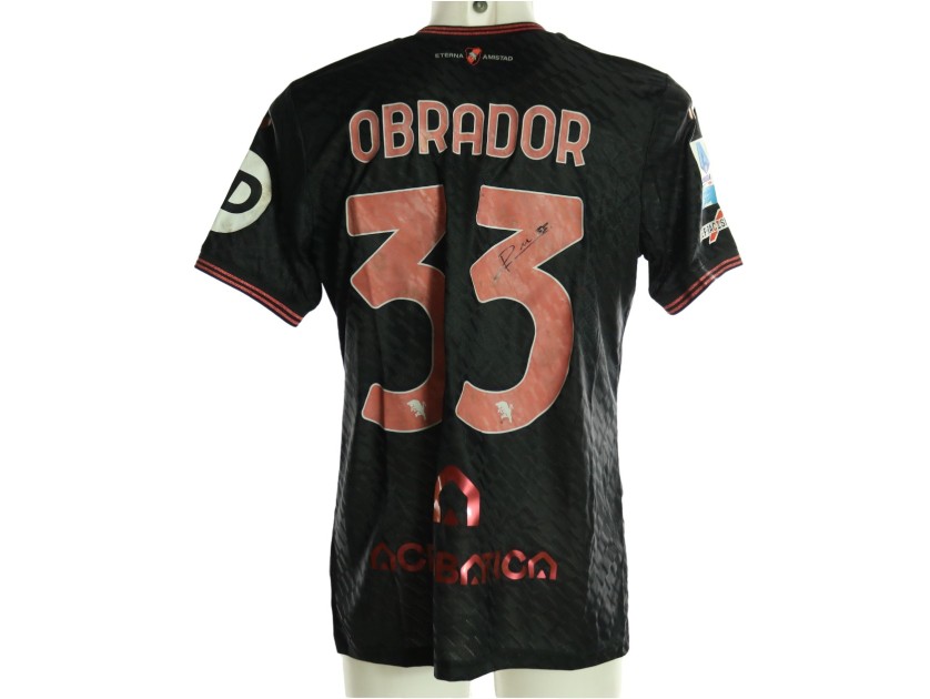 Obrador's Signed Unwashed Shirt, Milan vs Torino 2026