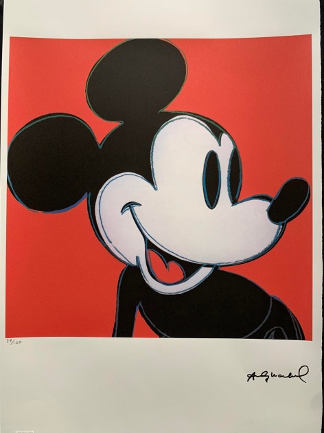 Andy Warhol Signed "Mickey Mouse" 