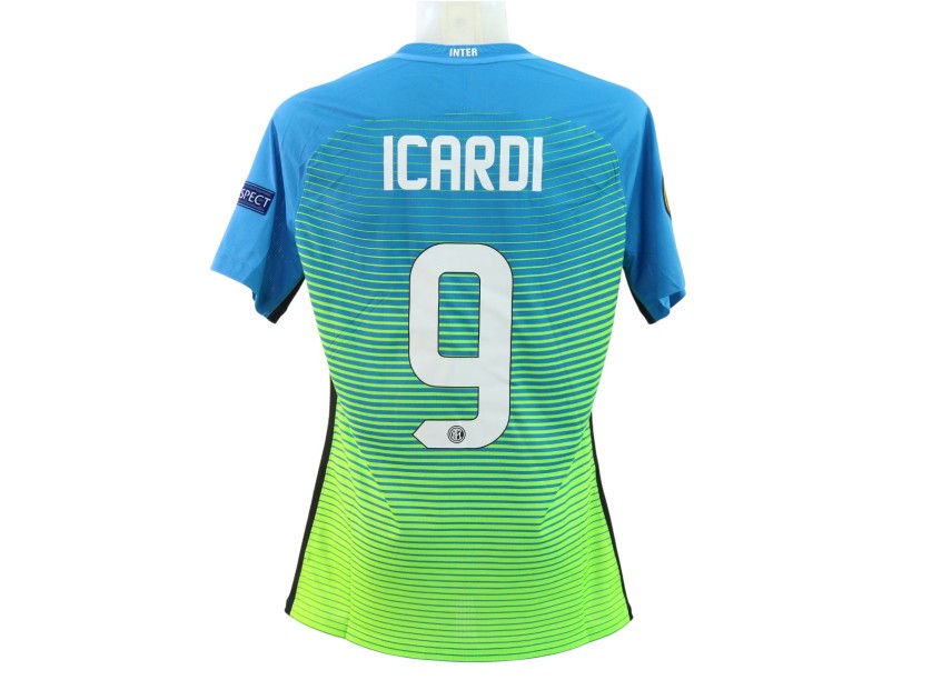 Icardi's Inter Issued Shirt, Europa League 2016/17