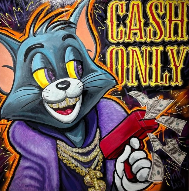 "Cash Only" by Ink Lady