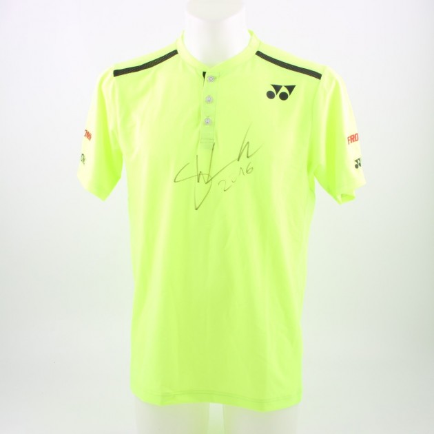 Monte Carlo 2016 Wawrinka match worn shirt - signed