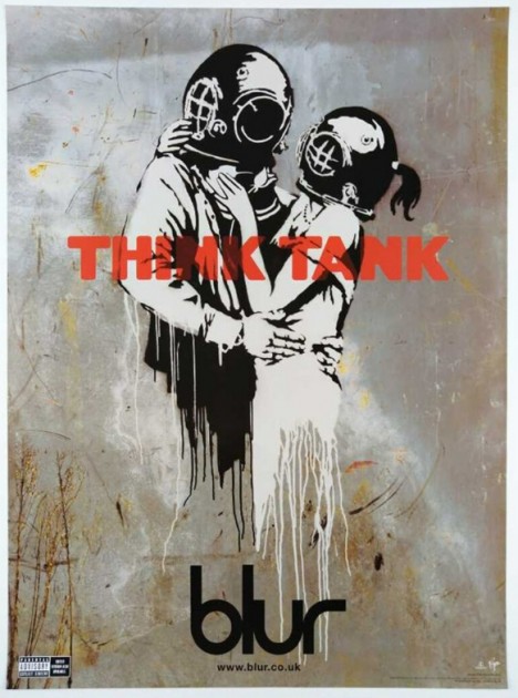 "Blur-Think Tank" 2003 Lithograph Poster by Banksy
