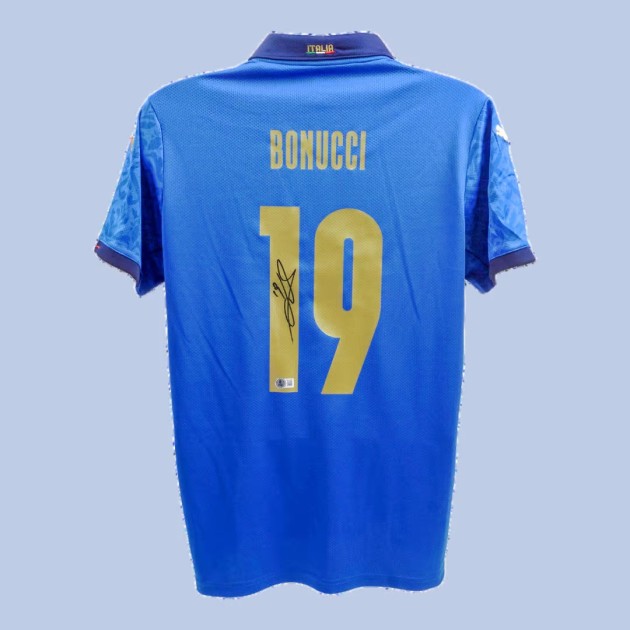 Replica della maglia dell'Italia firmata da Leonardo Bonucci