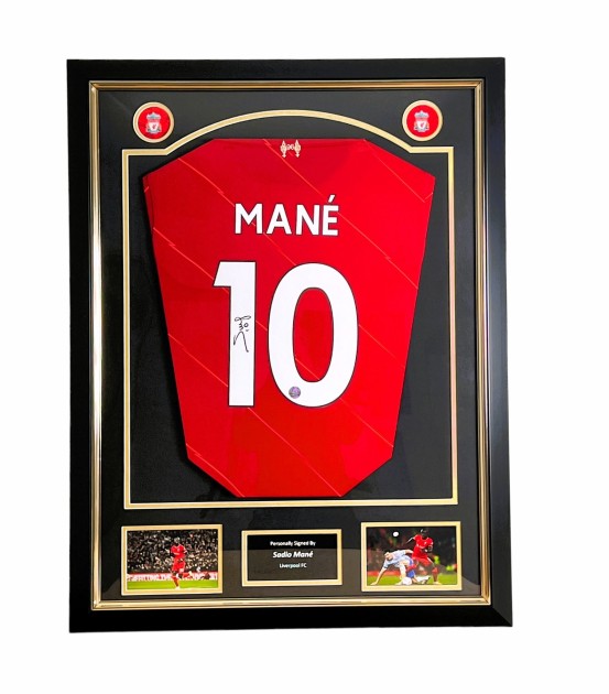 Sadio Mané Liverpool 2021/22 Signed and Framed Shirt