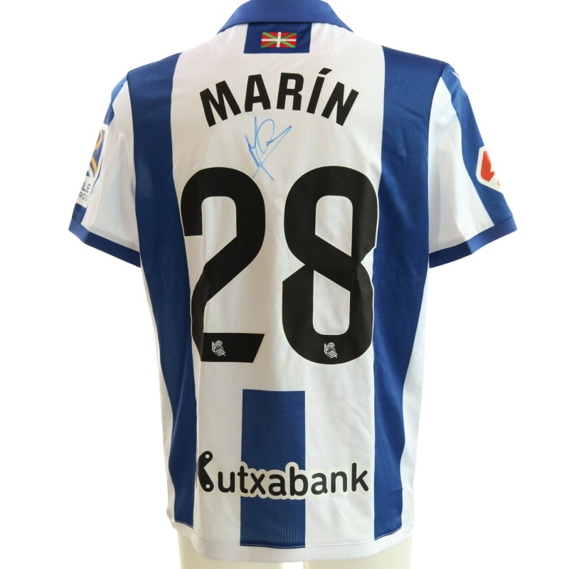 Marin's Signed Unwashed Shirt, Real Sociedad vs Sevilla 2025
