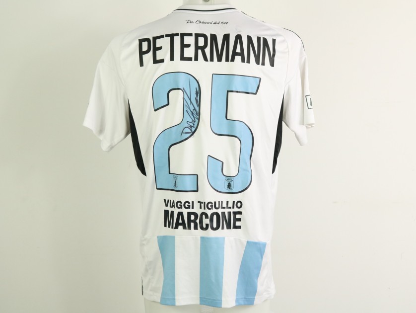 Petermann's Unwashed Signed Shirt, Perugia vs Virtus Entella 2023