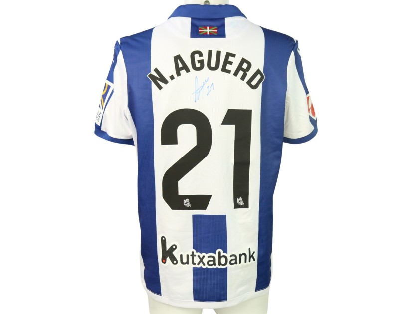 Maglia Aguerd unwashed Real Sociedad vs Atletico Madrid 2024 - Autografata